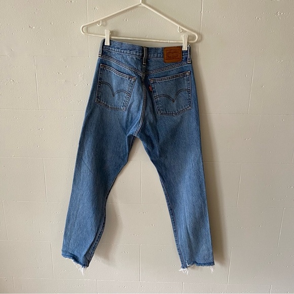 Levi's Wedgie Distressed Hem Jeans - Picture 10 of 10